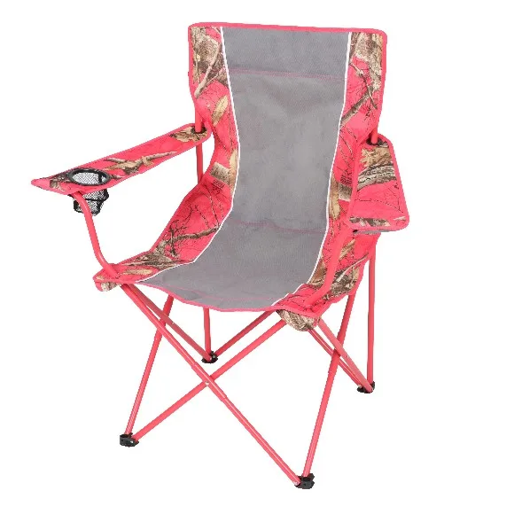 Realtree Camo Portable Camping Chair with Bag 113kg Capacity