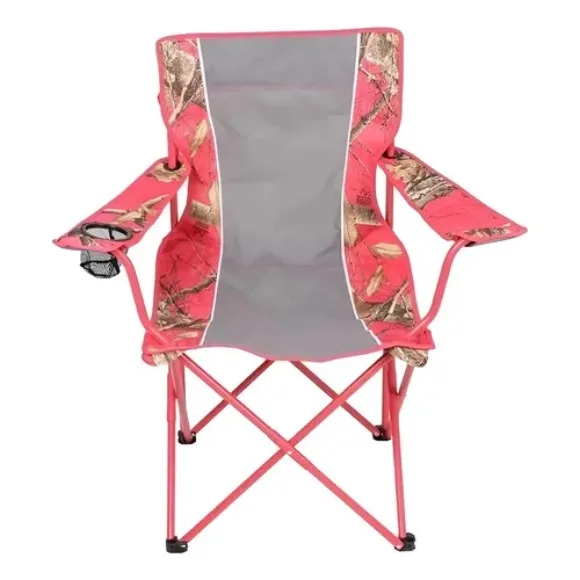 Realtree Camo Portable Camping Chair with Bag 113kg Capacity