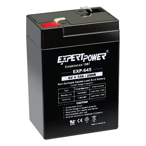 Rechargeable Battery 6V 4.5 AH