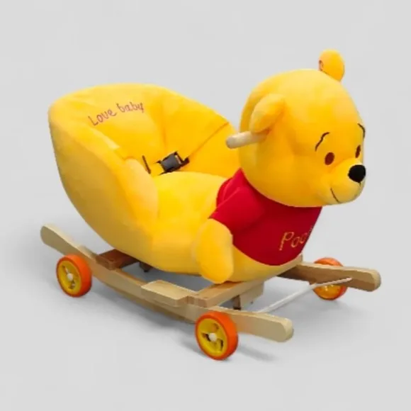 Rocking Pooh Ride with Wheel