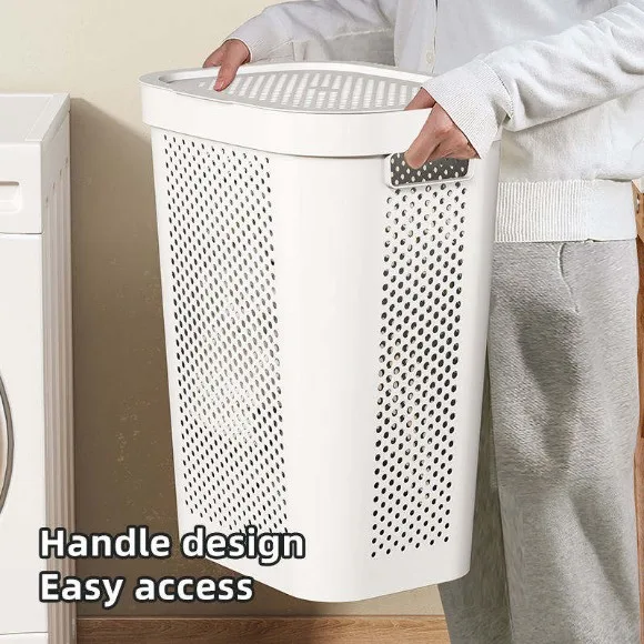Laundry Basket with Lid  Clothes  Bucket thumbnail 3