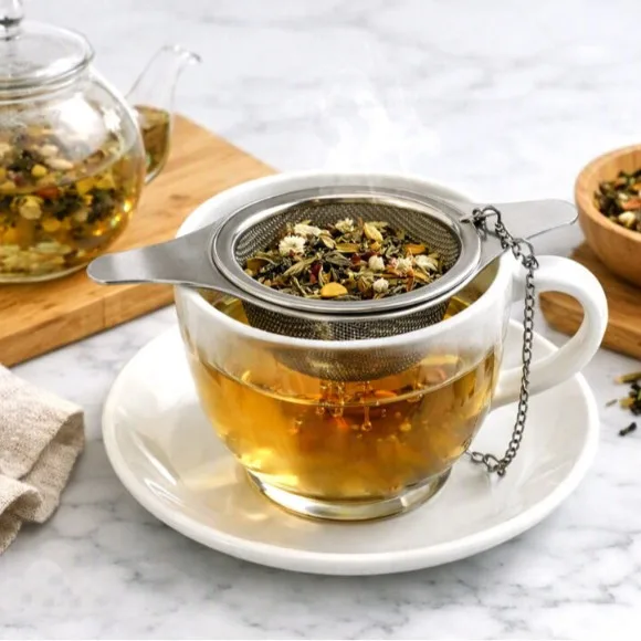 Steel Strainer with Cumin for Tea and Herbal Tea thumbnail 3
