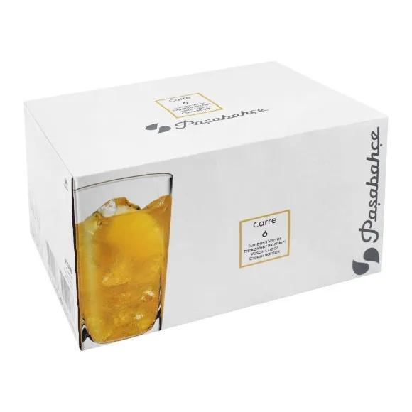 Pasabahce Carre Tumbler Glass Set of 6 - 290ml thumbnail 5