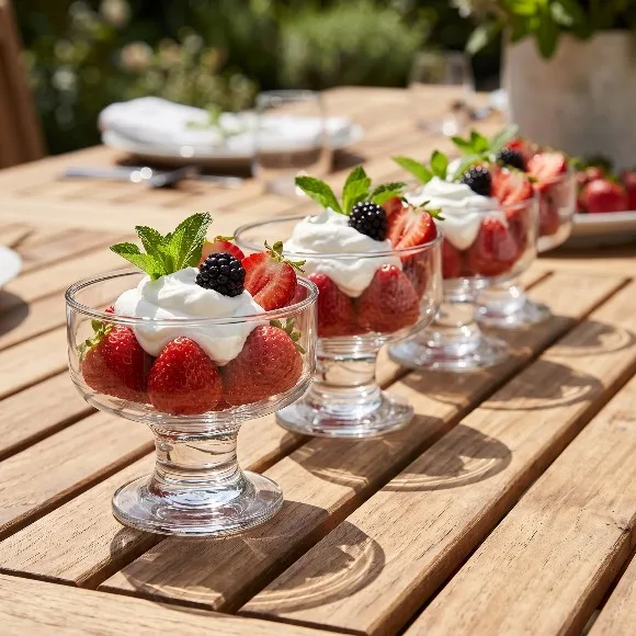 pasabahce Footed Glass Bowl Ice Cream Set 6-Piece  265ml thumbnail 2