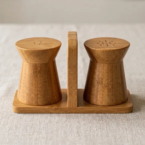 Bamboo Salt And Pepper Set