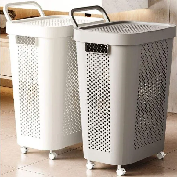 Laundry Basket with Lid  Clothes  Bucket