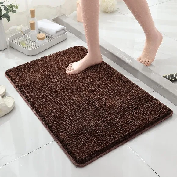 Premium Shaggy Chenille Bathroom Mat 45 x 75CM
