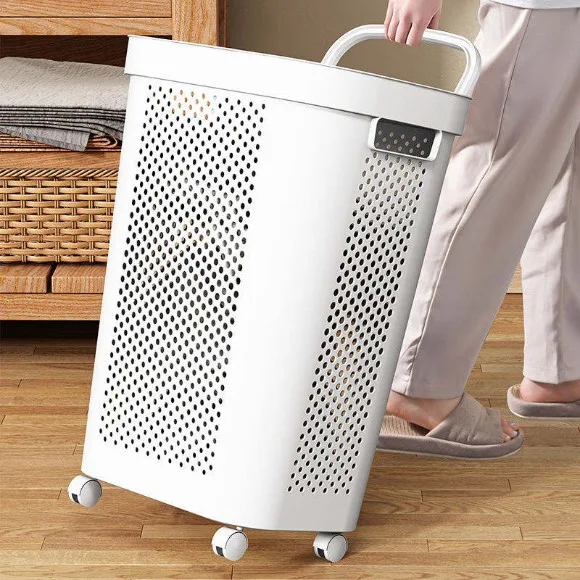 Laundry Basket with Lid  Clothes  Bucket thumbnail 2