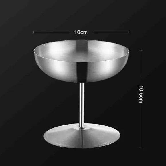 StainlessSteel Ice Cream Cup Dessert Bowl Yogurt Sundae Pudding Cup thumbnail 4