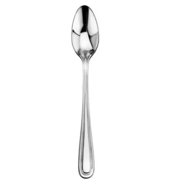 Set of 12 Slimline Pattern Teaspoon 6-Inch - Silver
