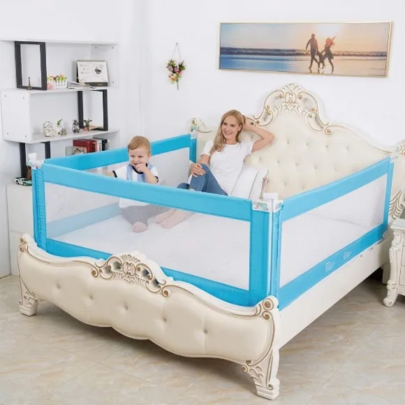 Shopino Baby Safety Bed Cot Guard Adjustable Bed Rail Baby Bed Barrier - 5.9 Feet - 1 Side 1 Pc