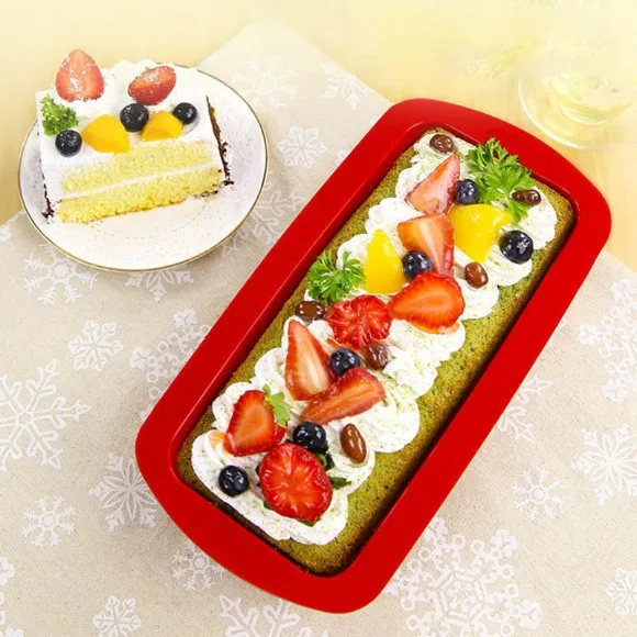 Silicone Bread Loaf Cake Mold Non Stick Bakeware Baking Pan Oven Rectangle Mould