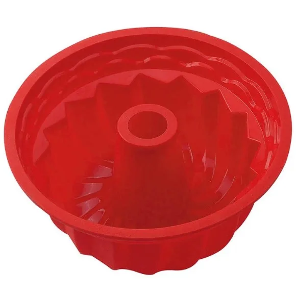 Silicone Putting Fluted Tube Cake Pan 9-Inch