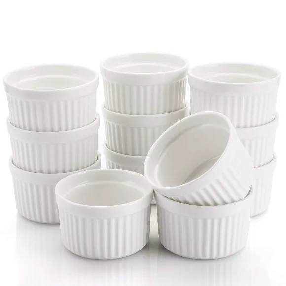 Solecasa White Ramekins Standard 6 Piece Set