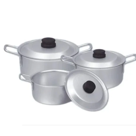 Sonex Chrome Wire Handle Set – 3 Cooking Pots Set – 50473