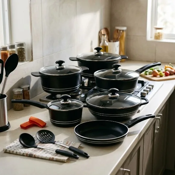 Sonex Deluxe Plus 18 Pieces Cookware Set