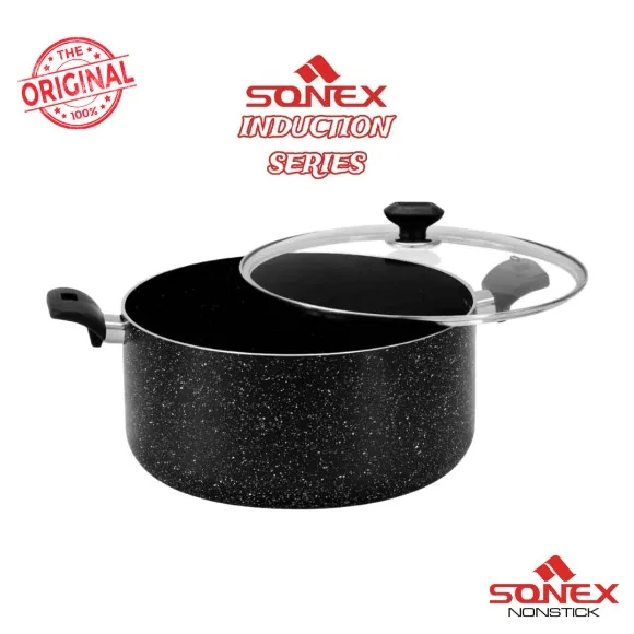 Sonex Galaxy Induction Casserole with Glass Lid 28 CM