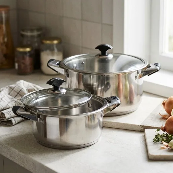 Sonex Mega Classic – 2 Cooking Pots Set – Stainless Steel