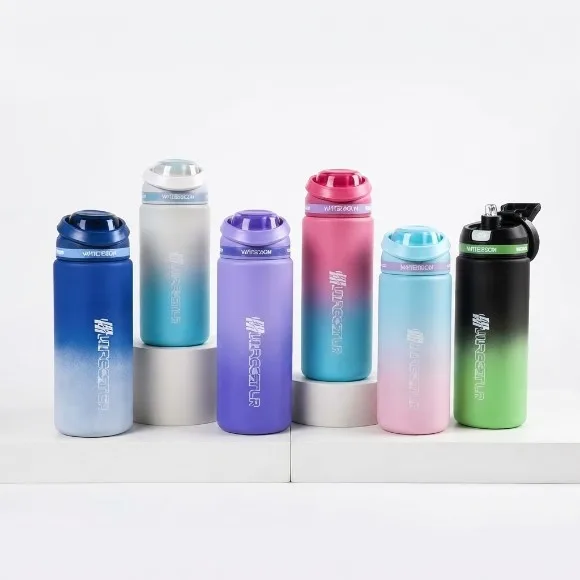 Plastic Water Bottle with One-Touch Sport Lid and Carrying Strap Sport Bottle