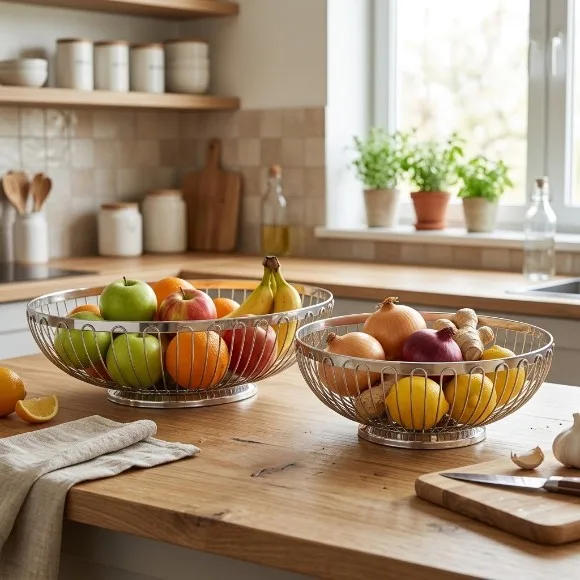Stainless Steel Fruit Bread Basket