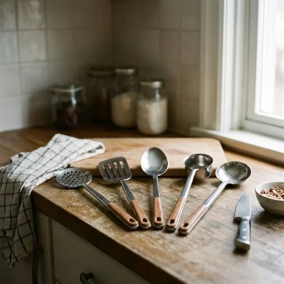 Stainless Steel Large Spoon Set