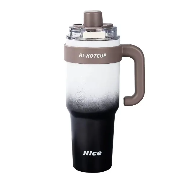 Stainless Steel Liner Vacuum Travel Mug with Tea Infuser and Handle Leakproof 316 Steel BPA Free for Office Desk  1200ml