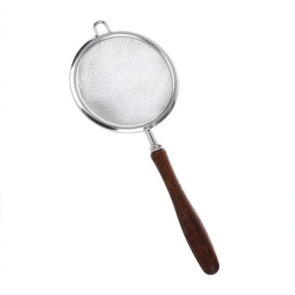 Stainless Steel Matcha Sifter Tea Strainer with Wooden Handle