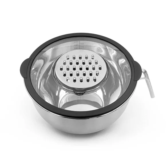Stainless Steel Mixing Bowl with Grater thumbnail 5