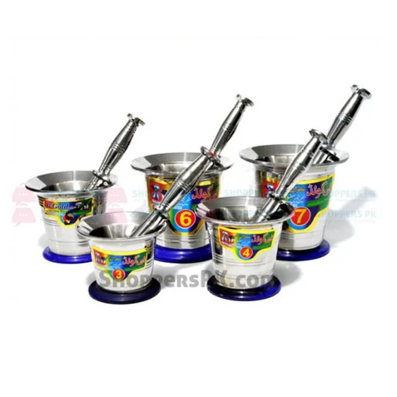 Stainless Steel Mortar and Pestle (Imam Dasta) Number # 10