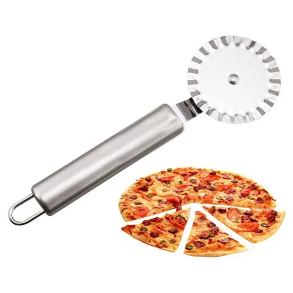 Stainless Steel Pizza Cutter & Wheels Handheld
