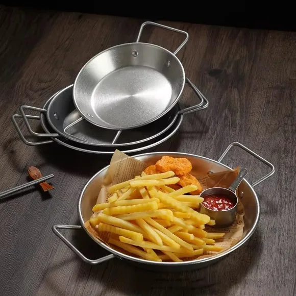Stainless Steel Silver Plated Pedestal Pan 26cm GST2110