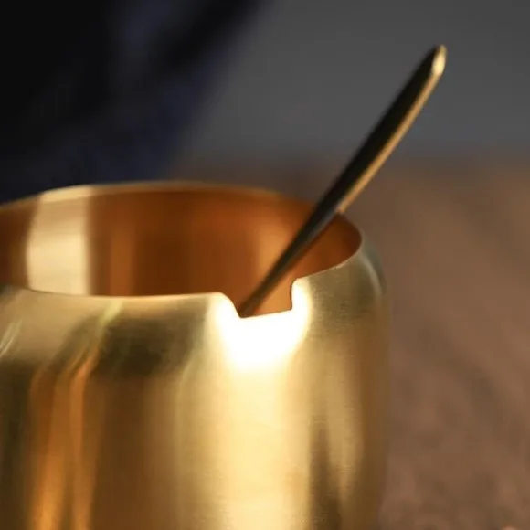 Stainless Steel Sugar Pot with Lid Spoon thumbnail 5