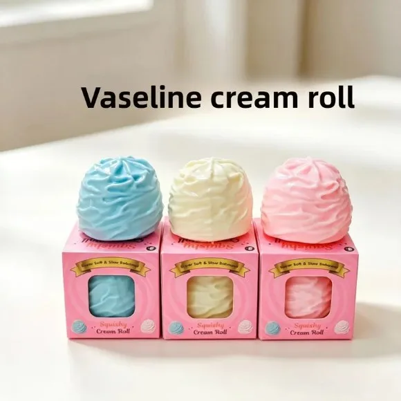 Steamed Stuffed Bun Squishy Toy Made Of Soft TPR Material, Colourful Stress Relief Toy