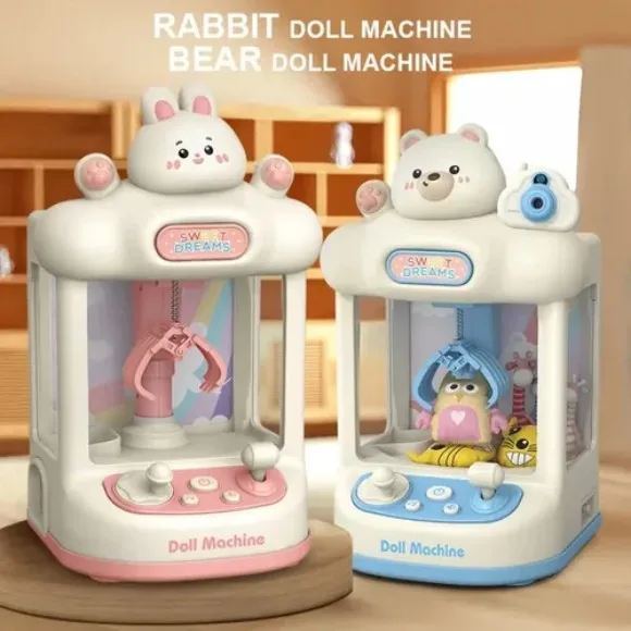 Rabbit Toy Crane Kids Claw Crane Catch Doll Game Treasure Digging Claw Machine Toy
