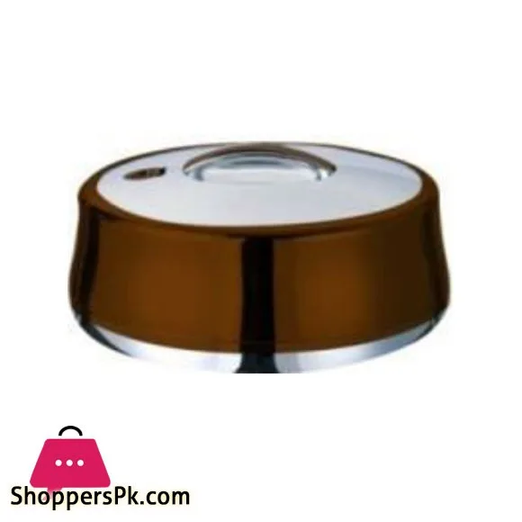 Golden Fire Thailand Hot Pot Round Chocolate Silver - 3 Liter - 663CH-S