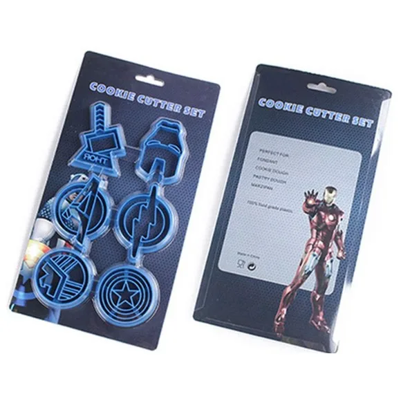 The Avengers Super Hero 3D Cookie Cutters Set of 6