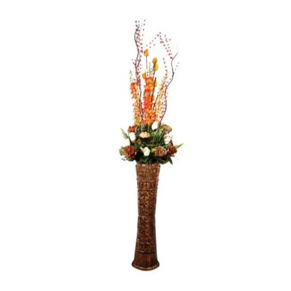 The Florist FLOR8 - Pink Lilly Rose Flower Arrangement With Fibre Vase