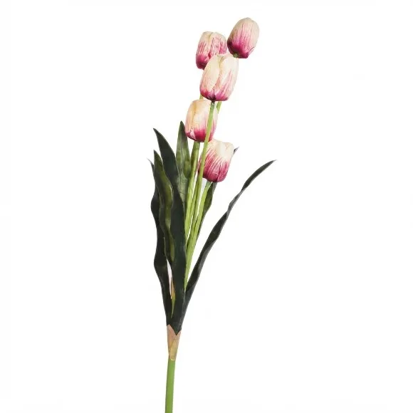 The Florist Light Pink Artificial Tulip Stick - FL108