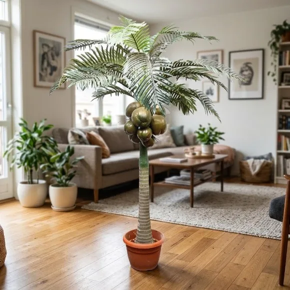 The Florist Luxury Artificial Rubber Coconut Tree