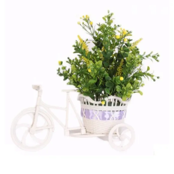 The Florist Multicolored Artificial Flower on Plastic Cart - FL25
