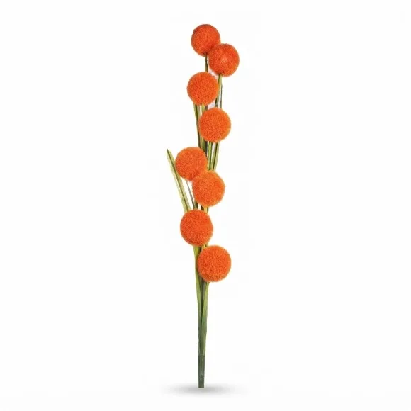 The Florist Orange Artificial Ball on Stick - FL109