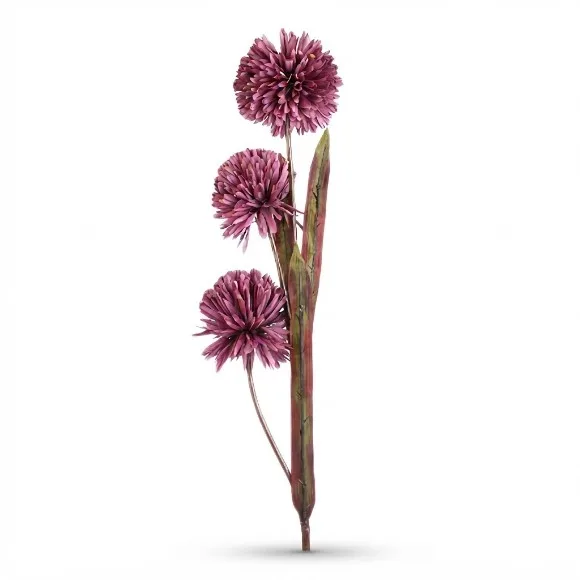 The Florist Purple Artificial Rubber Flower on Stick - FL92