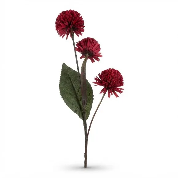 The Florist Red Artificial Rubber Flower on Stick - FL93