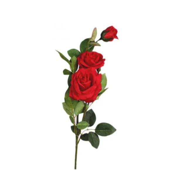 The Florist Red Special Rubber Rose on Stick - FL113
