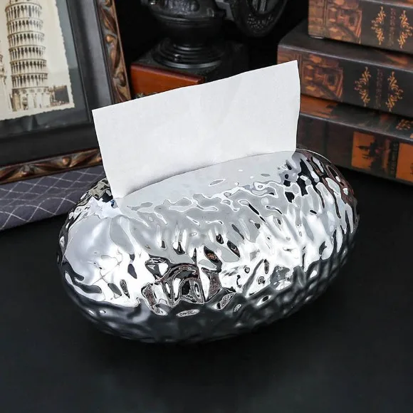 Tissue Box Holder Egg Shaped Novelty Sturdy Stylish