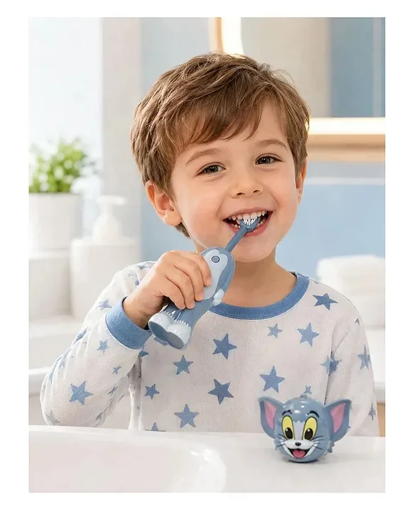 Tom & Jerry Toothbrush Disney Zootopia Scalable Toothbrush Cute Nick Judy Anime Figures Transformable Soft Bristled Toothbrush Fine Bristled Kids