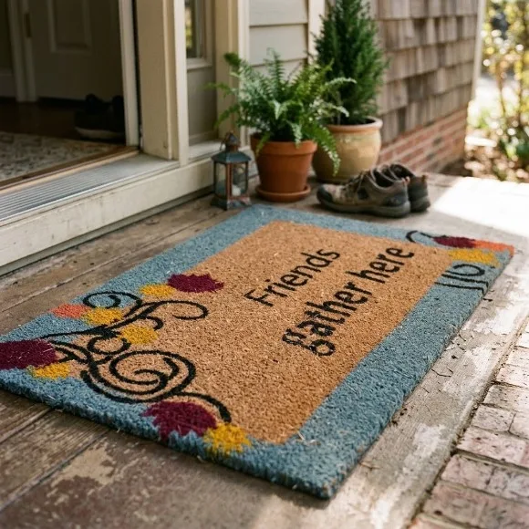 Touchwood Friends Gather Here Fiber Doormat 50 × 80 cm – 20mm