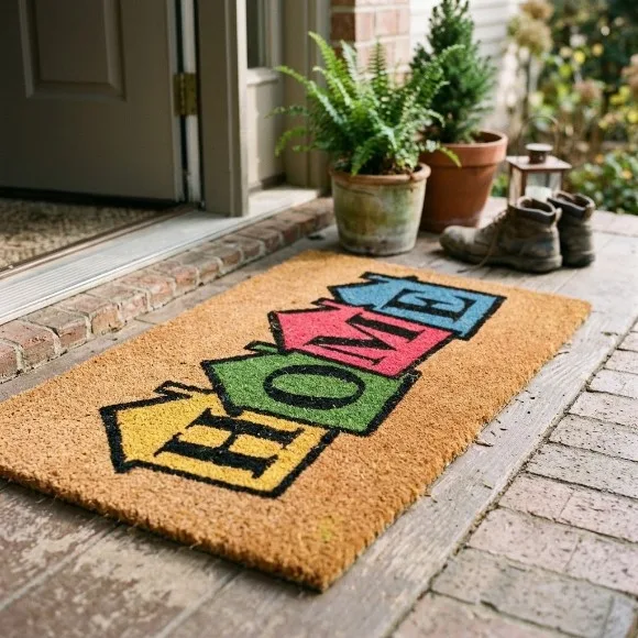 Touch Wood Coconut Coir Door Mat Rug Home 50 x 80 CM