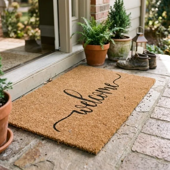 Touchwood Welcome Natural Coir Entrance Mat 50x80CM