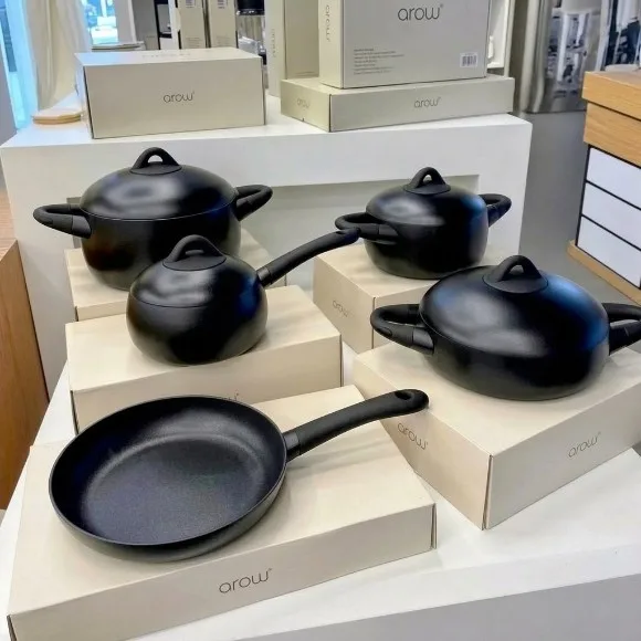 UCC LIFE Forged series High Quality Ceramic Coated Non-Stick Cookware Set 9 Pcs - UC-FS1109